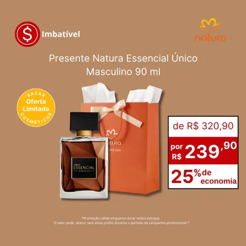 Presente Natura Essencial Único Masculino 90ml
