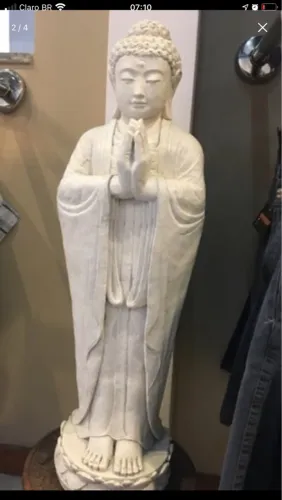 Buda em Marmorite importado de Bali raridade peça 70cm 