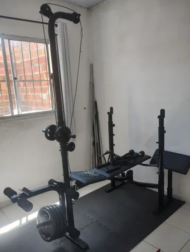 Estação de musculação+suporte para agachamento