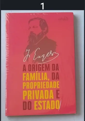 1 Livro: A Origem da Família, da Propriedade Privada e do Estado ou outros  NOVO e LACRADO