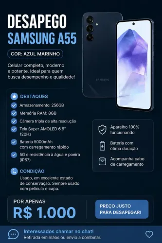 Celular A55 Samsung