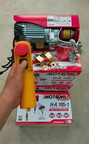 Guincho de coluna 300 a 600Kg Uso Contínuo 220v - Motomil (Novo)