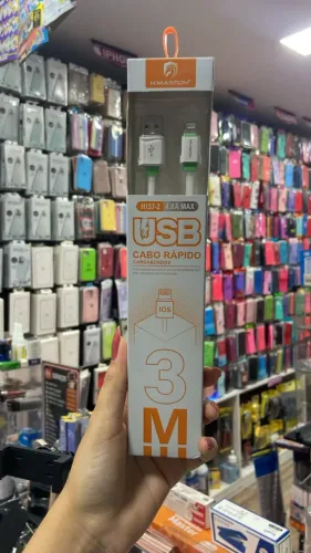 CABO USB - LIGHTNING (IPHONE) 3M