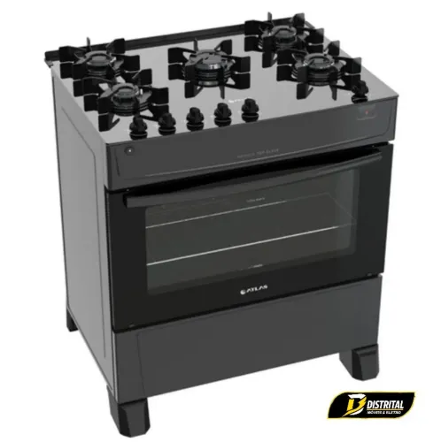 Fogão 5 bocas Mônaco Top Glass Novo<br>1499 n