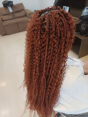 Tranças com cachos ,sem cachos,trança nago,aplique ponto americano!