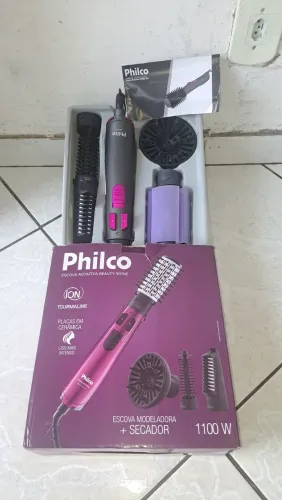 Kit Escova rotativa p cabelo philco