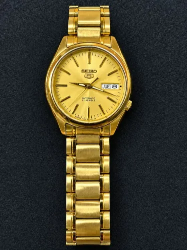 RELÓGIO SEIKO 5 AUTOMÁTICO com FUNDO de VIDRO