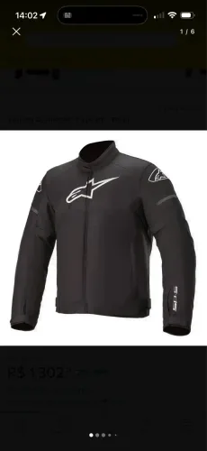 Jaqueta alpinestar motociclista
