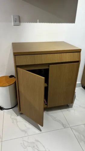 Balcao 2 Portas 1 Gaveta 80cm Simone Mendes 100% MDF
