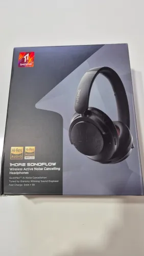 Headphone 1MORE SonoFlow - Bluetooth com Cancelamento de Ruído (ANC) - Completo na caixa