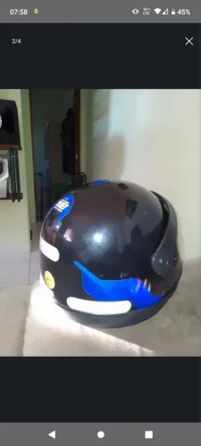 Capacete viseira automática semi novo
