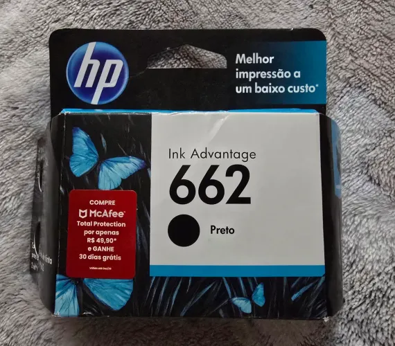 Cartucho HP 662 preto original
