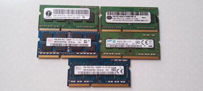 Memórias de notebook 4GB cada 50. Unidade