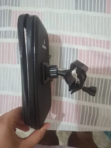 Suporte de celular, duplo zíper, impermeável, plástico firme