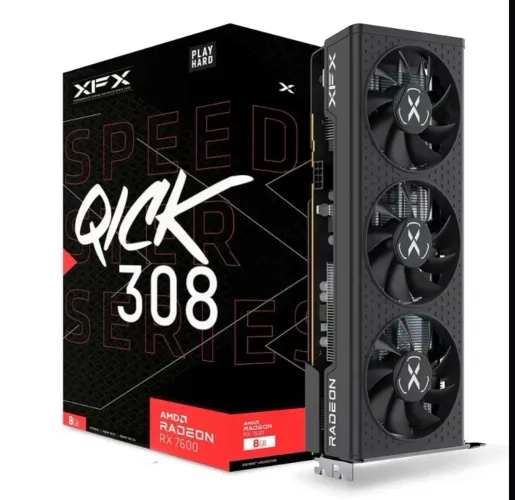 Placa de Video Rx 7600 triple fan