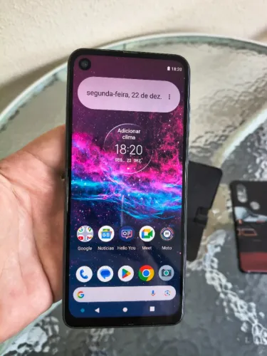 Celular Motorola One Vision Azul 128GB