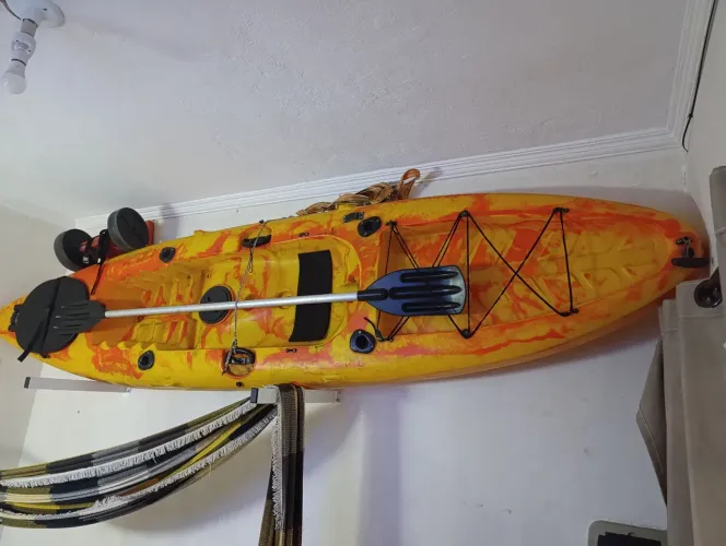 Caiaque barracuda pro fishing com carrinho