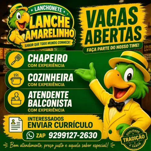 OPORTUNIDADE DE TRABALHO