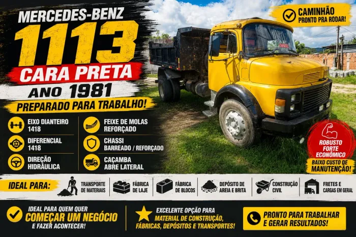 Mercedes 1113 DH 10 furos a AR