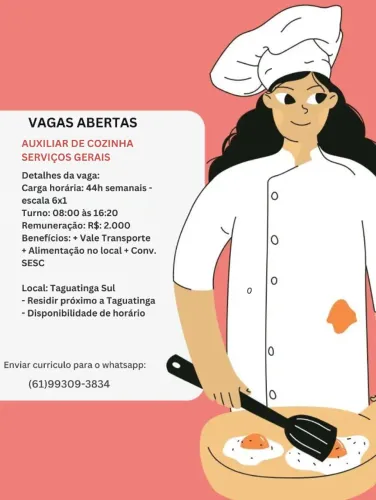 VAGAS DISPONÍVEIS
