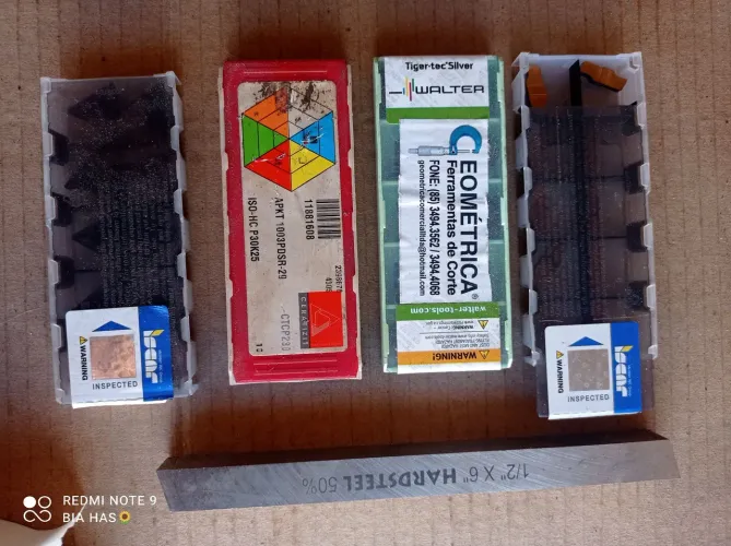 Pastilhas intercâmbiavel para torneamento e fresamento