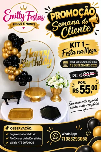 pegue e monte baratex pra sua festa