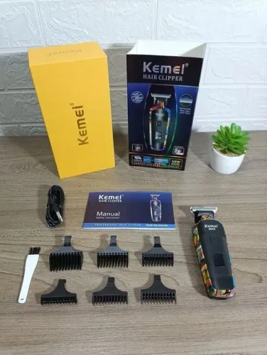 Máquina de Acabamento Profissional Kemei KM-MAX5090 Camuflada