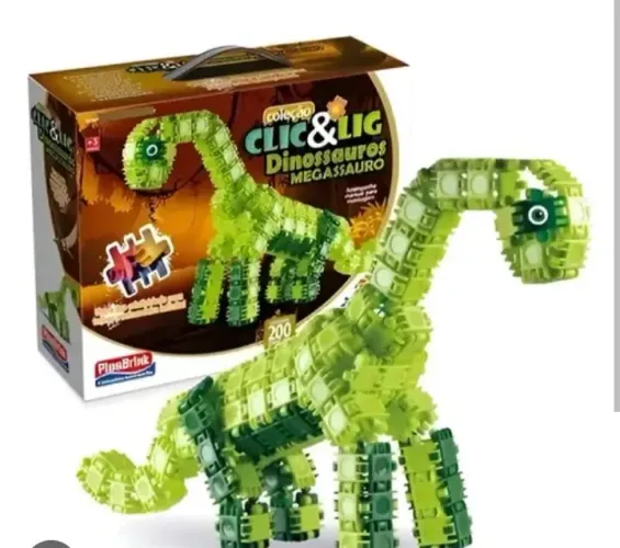 Coleção clic e lid dinossauro