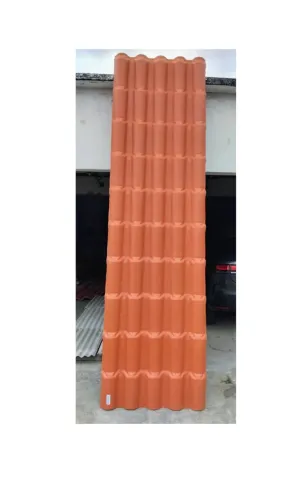 Telha PVC colonial cerâmica (3,28 x 0,86cm / 2mm) - (5,28m x 0,86cm / 2mm)