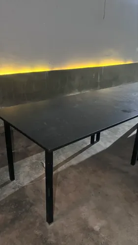 Mesa granito preto escovado 1.20m