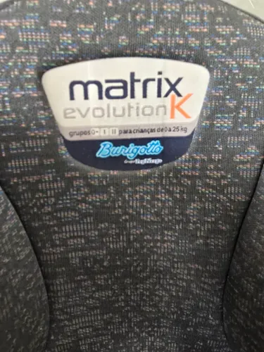 Cadeirinha para Auto Burigotto Reclinável - Matrix Evolution K 0 a 25kg