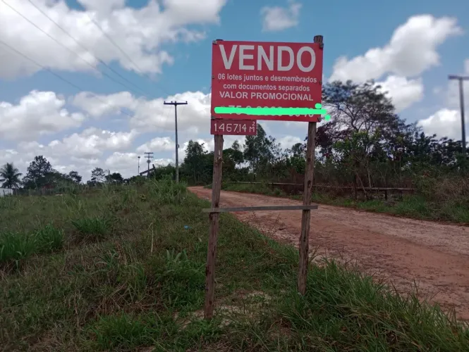 Seis lotes no povoado Estevão - distrito Alagoinhas -Bahia. Volor dos seis lotes 132.000,