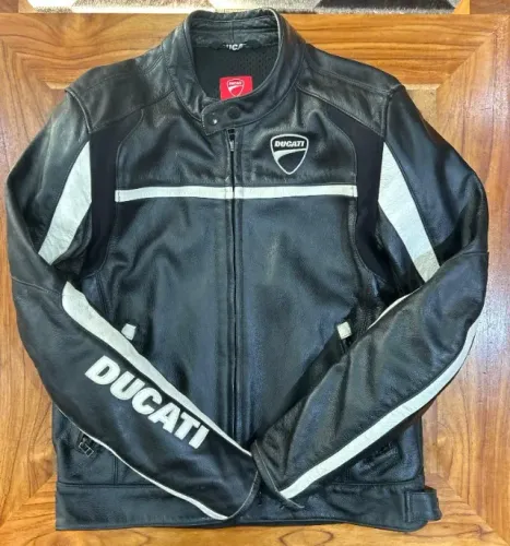 Jaqueta Masculina Dainese Couro Company C1 Ducati