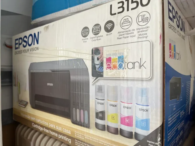 Impressora Epson L 3150 econômica compacta e Wi-Fi