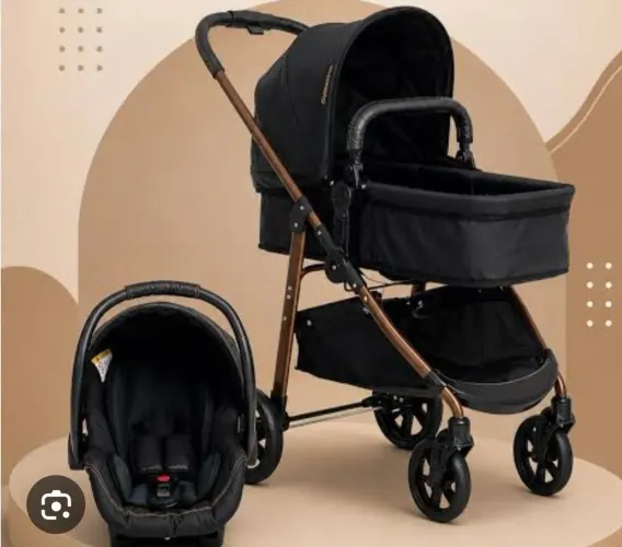 Kit completo carrinho+bebê conforto+ base