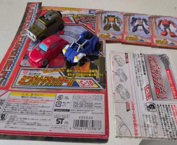 Set Transformers Henkei C-18 - Minibots Attack Team, completos e originais, Universe