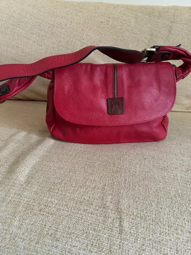 Bolsa de Couro Vermelha