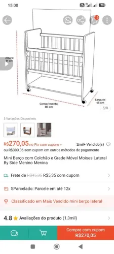 Mini berço