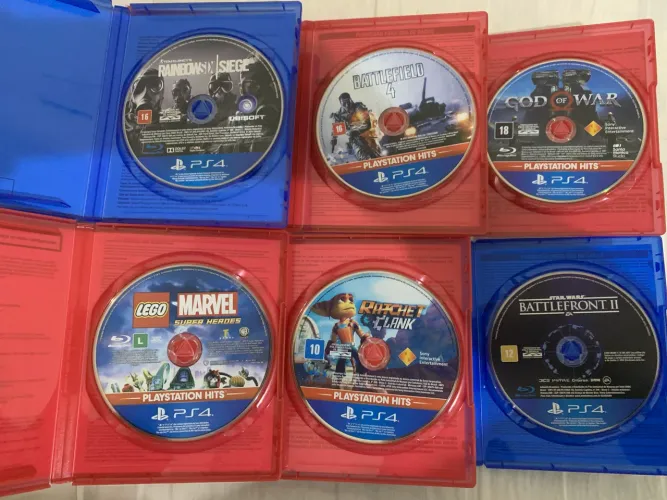 6 Jogos de PS4 PlayStation 4 funcionando perfeitamente