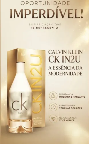 Perfume Calvin Klein CK IN2U Feminino 100ml Original