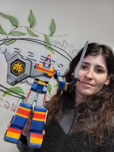 Robô Changeman 30cm altura. Não articulado. Impressão 3D