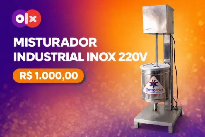 MISTURADORA DE CALDA INDUSTRIAL INOX 220V