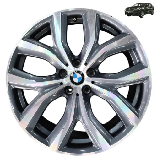 Roda aro 19 5x112 bmw x2 f39 2018 2019 2020 2021 22 detalhe