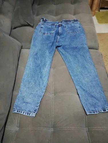 Calça MOM marmorizada 100% algodão 