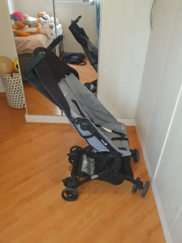 Carrinho de Bebê Safety 1st Micro Grey Denim - Compacto c/ Bolsa