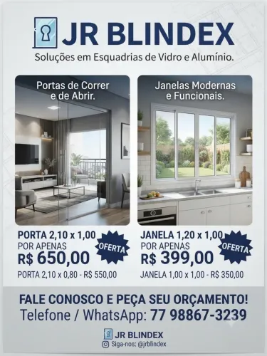 Blindex portas janelas