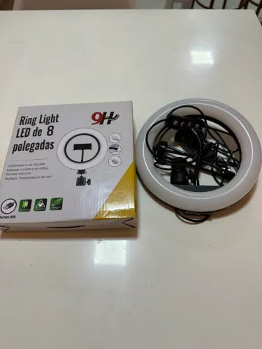 Ring light 8 polegadas completa nunca usada 