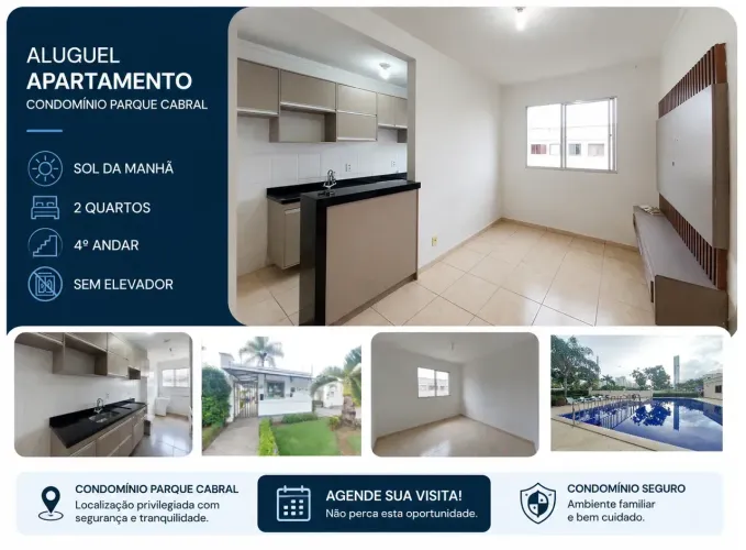 Apartamento 2 Quartos para Aluguel | Condomínio Parque Cabral  Colina de Laranjeiras