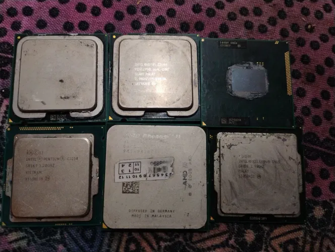 Lote de processadores para computador no estado