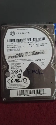 HD 2TB Seagate 9mm seminovo para notebook